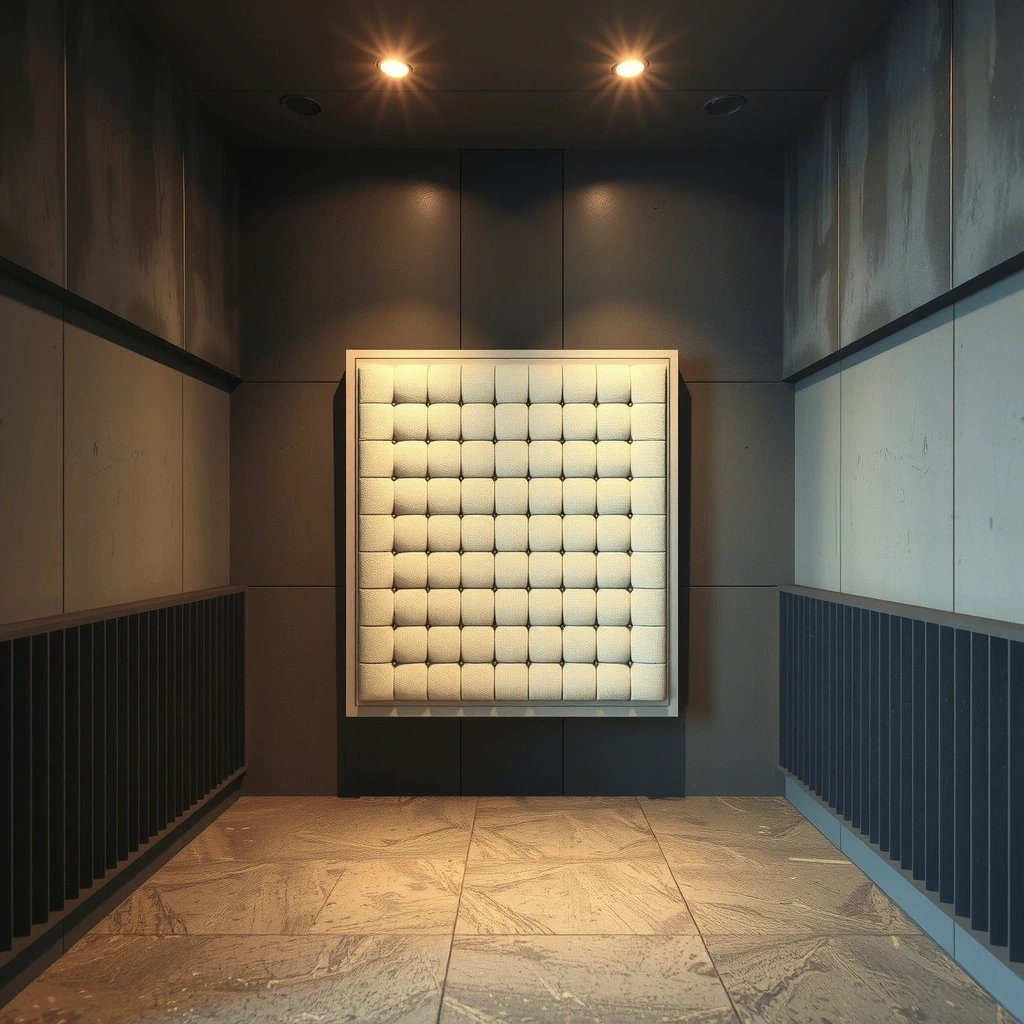 Innenansicht des Messraums mit präziser Akustikisolierung